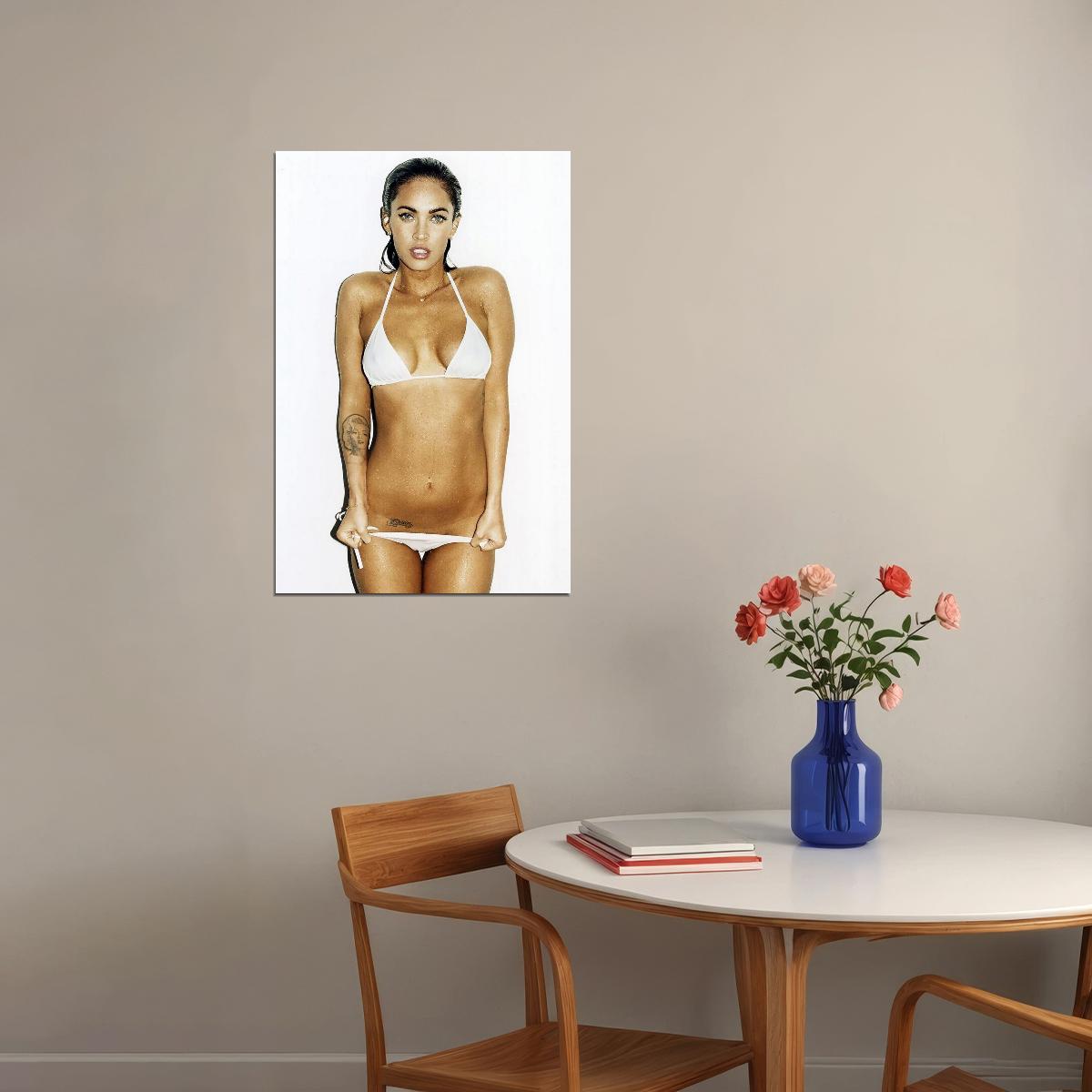 Megan Fox Poster Sexy Hollywood Actress Wall Art