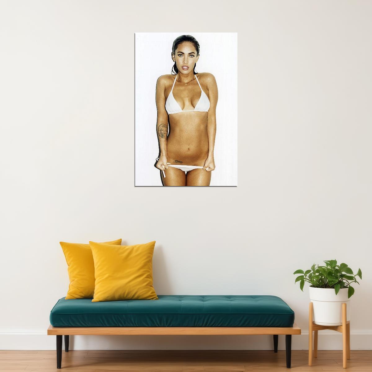 Megan Fox Poster Sexy Hollywood Actress Wall Art