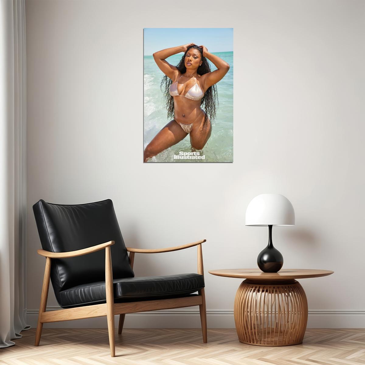 Megan Thee Stallion Music Poster Famous Rapper Wall Print