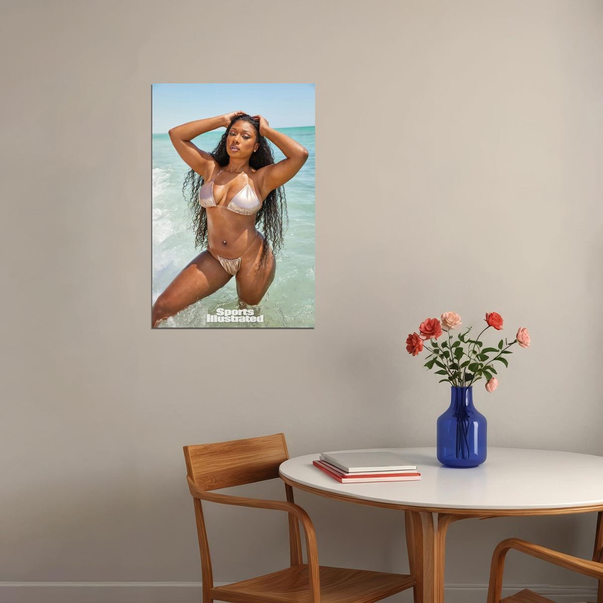 Megan Thee Stallion Music Poster Famous Rapper Wall Print