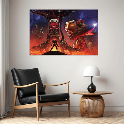 Metroid Samus Aran Video Game Poster Nintendo Gamer Wall Art