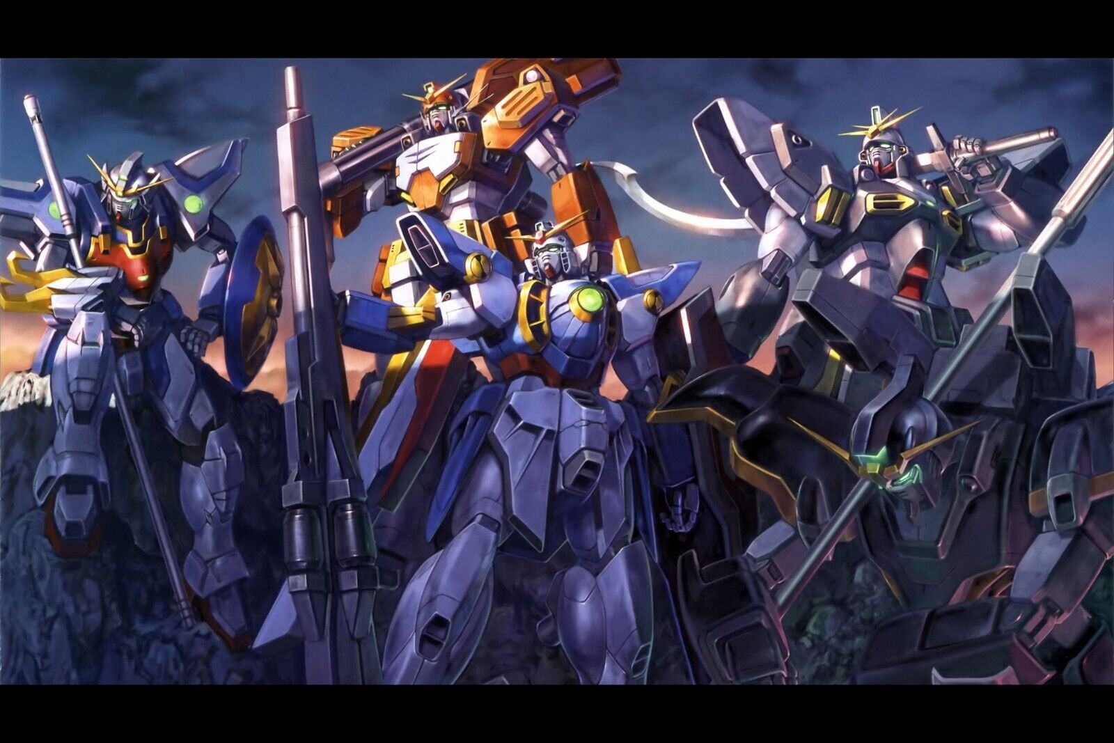 Gundam Wing Anime Poster Mecha Series Wall Art Japanese Animation Manga Print - xonomax