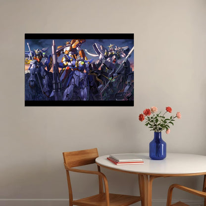 Gundam Wing Anime Poster Mecha Series Wall Art Japanese Animation Manga Print - xonomax