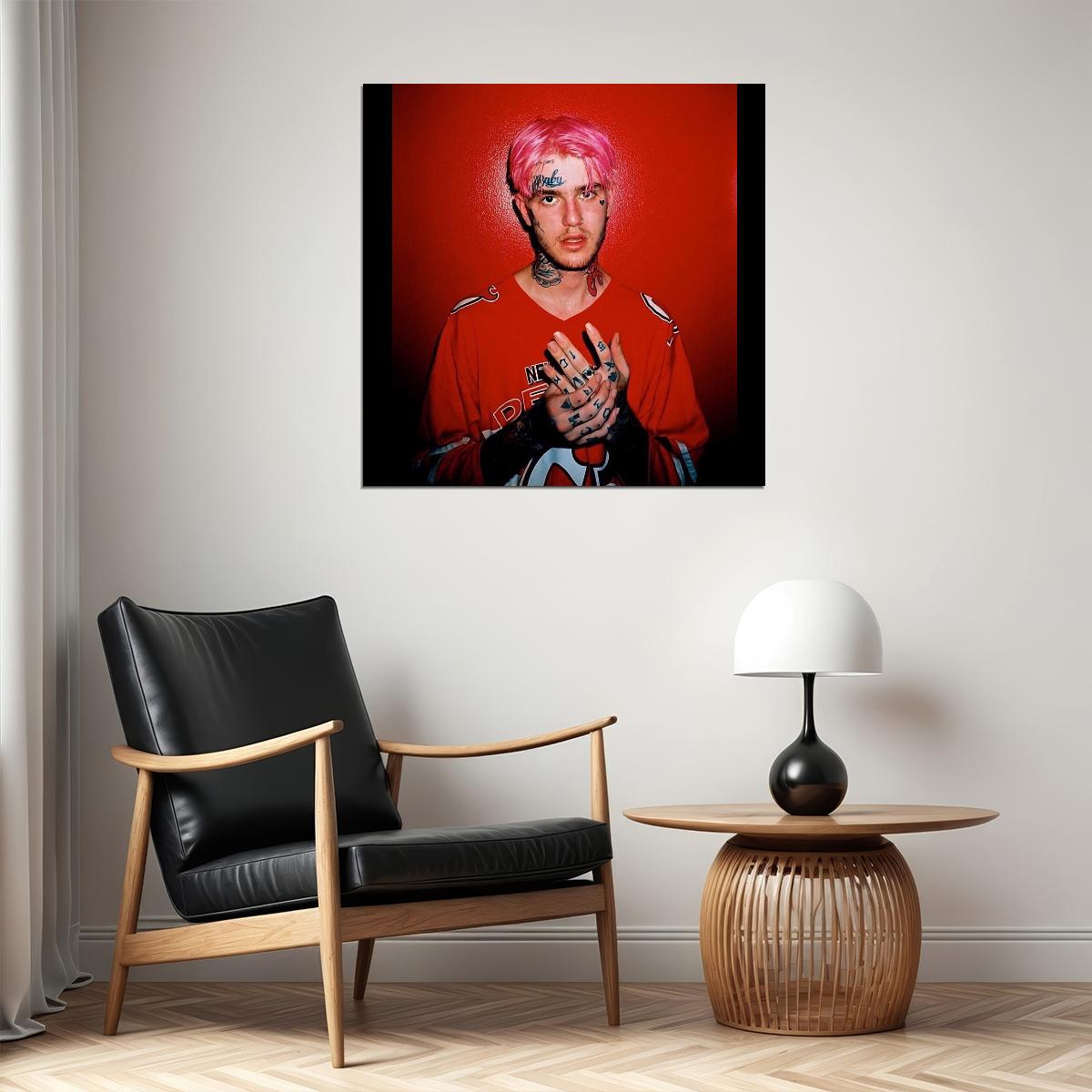 Lil Peep Hellboy Album Cover Art Rap Music Poster