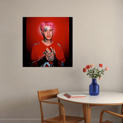 Lil Peep Hellboy Album Cover Art Rap Music Poster