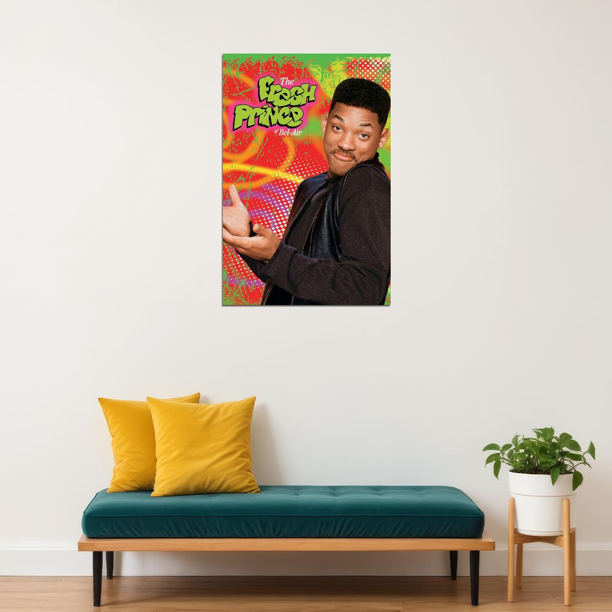 The Fresh Prince Of Bel-air Will Smith Tv Show Poster Iconic 90s Sitcom Art Print