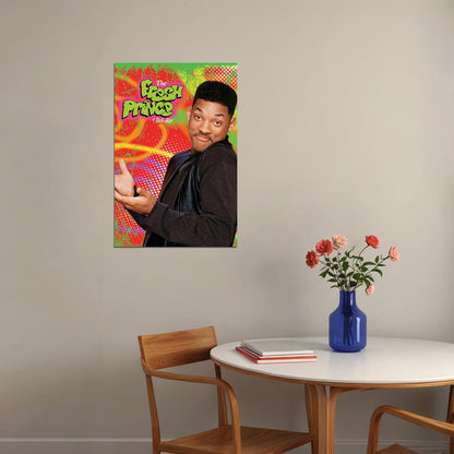 The Fresh Prince Of Bel-air Will Smith Tv Show Poster Iconic 90s Sitcom Art Print