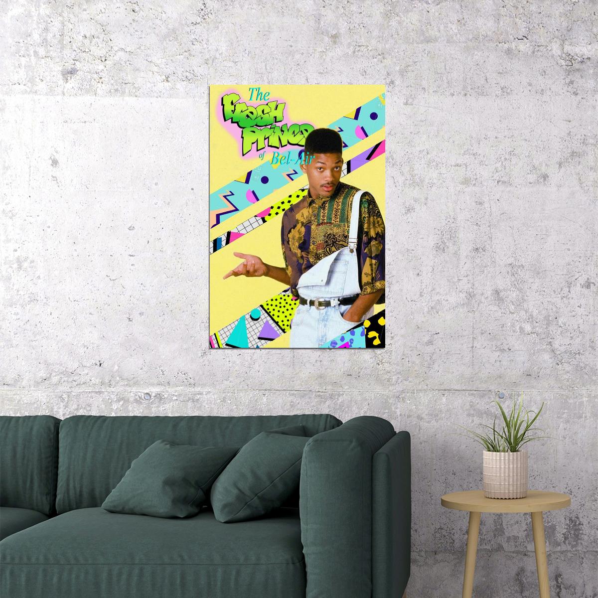 The Fresh Prince Of Bel-air Will Smith Tv Show Poster Iconic 90s Sitcom Art Print