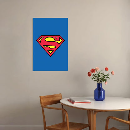 Superman Comic Book Poster Iconic Dc Superhero Wall Art