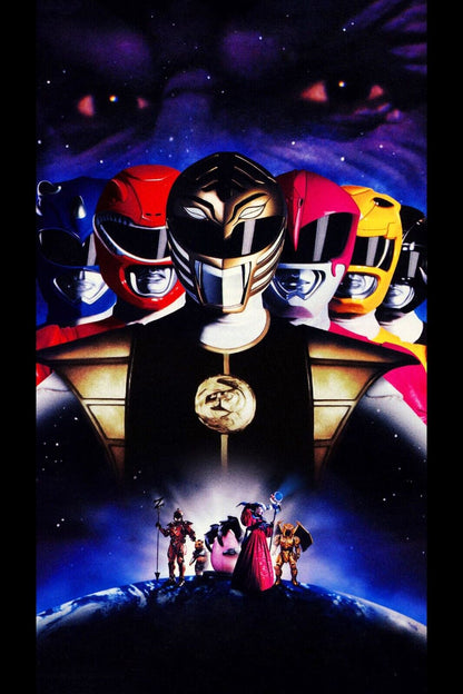 Power Rangers Nostalgic Retro Tv Series Poster Superhero Team 1990s Wall Art