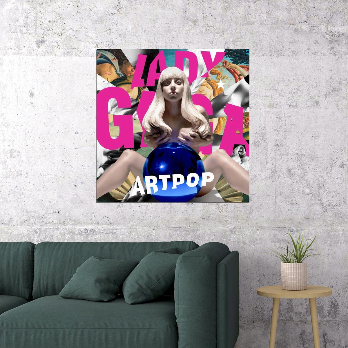 Lady Gaga Artpop Album Cover Art Music Poster Pop Singer Wall Print