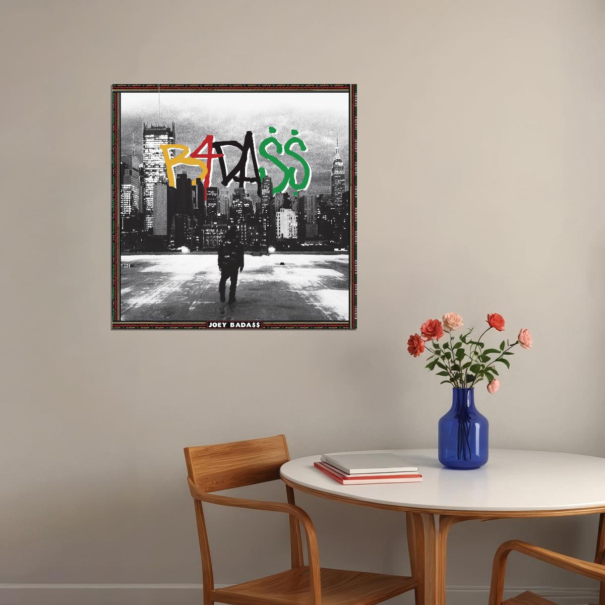 Joey Badass Bada$$ Music Poster Rap Artist Wall Art