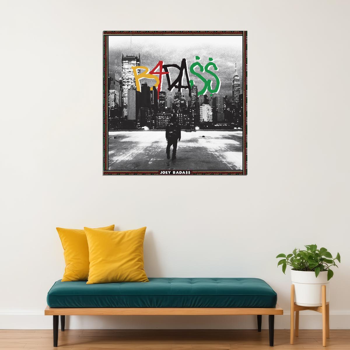 Joey Badass Bada$$ Music Poster Rap Artist Wall Art