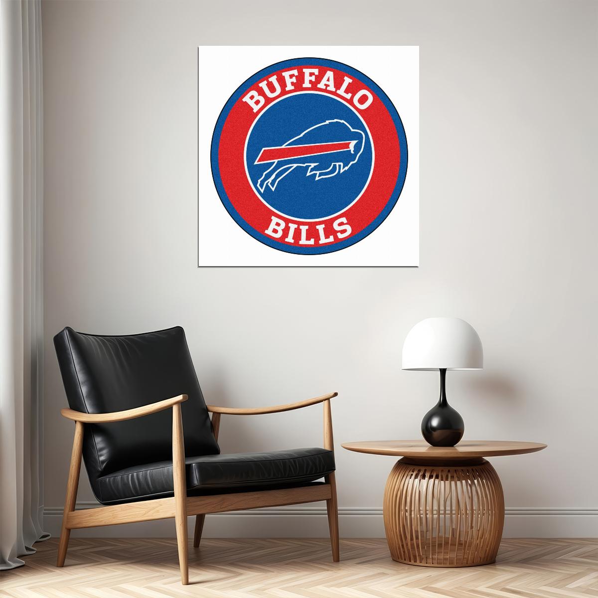 Buffalo Bills Logo Poster Nfl Football Team Wall Art Sports Print - xonomax