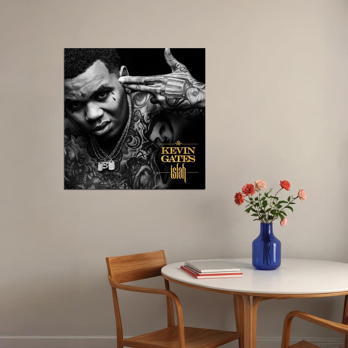 Kevin Gates Islah Album Cover Art Music Poster Rap Wall Print