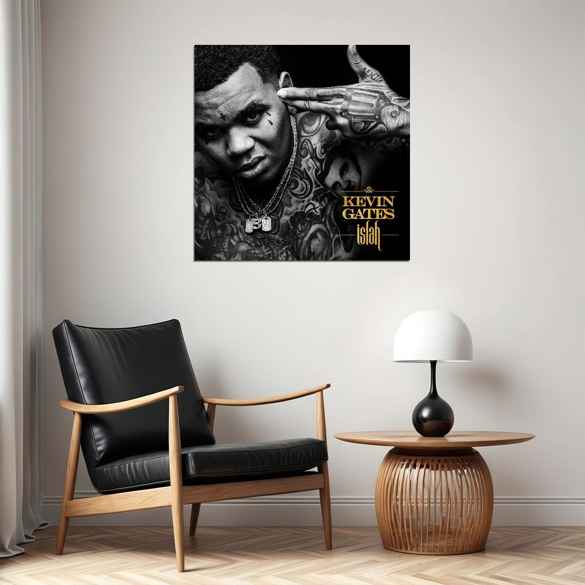 Kevin Gates Islah Album Cover Art Music Poster Rap Wall Print