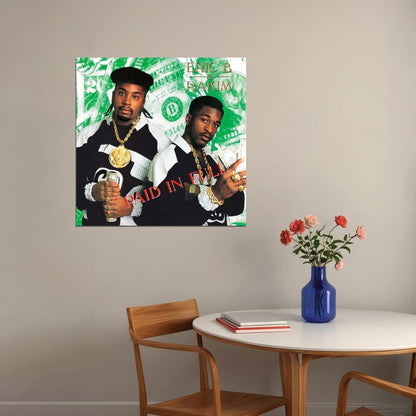 Eric B. & Rakim Paid In Full Album Cover Art Hip-hop Music Poster Rap Duo Print