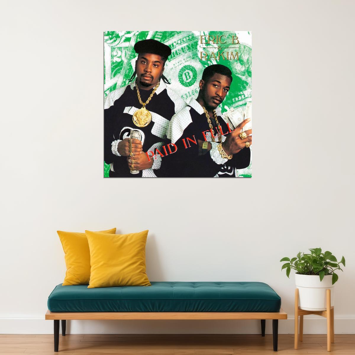 Eric B. & Rakim Paid In Full Album Cover Art Hip-hop Music Poster Rap Duo Print