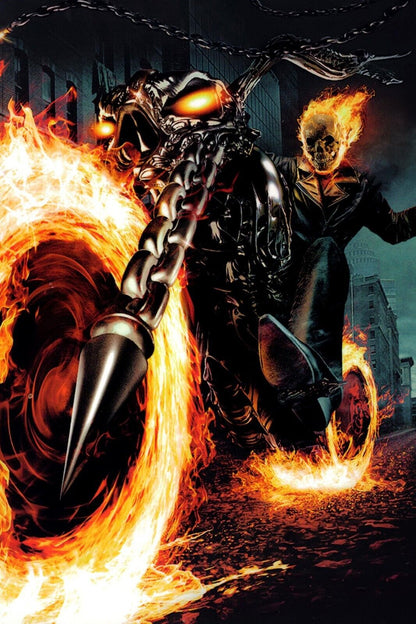 Ghost Rider Movie Poster Marvel Superhero Film Wall Art Action Print