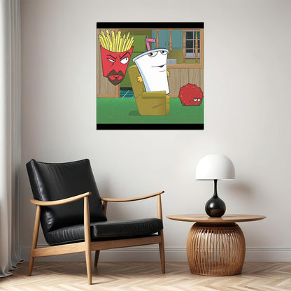 Aqua Teen Hunger Force Poster Animated Series Wall Art Adult Cartoon Print