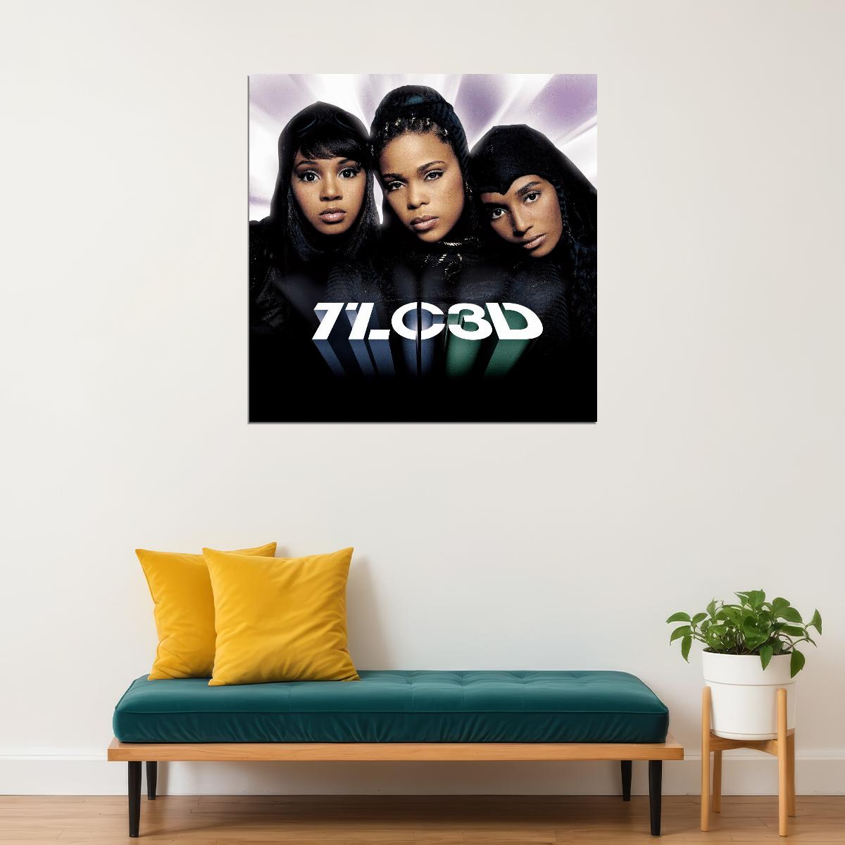 Tlc 3d Album Cover Art Music Poster Iconic R&b Group Print