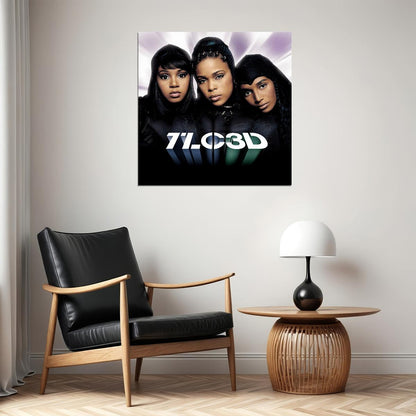 Tlc 3d Album Cover Art Music Poster Iconic R&b Group Print