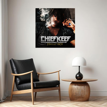 Chief Keef Finally Rich Album Cover Art Hip-hop Music Poster Rap Artist Music Print - xonomax