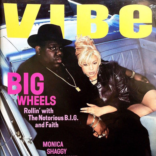 Vibe Notorious B.i.g. Faith Evans Iconic Hip Hop Magazine Cover Music Legends 90s Rap Print