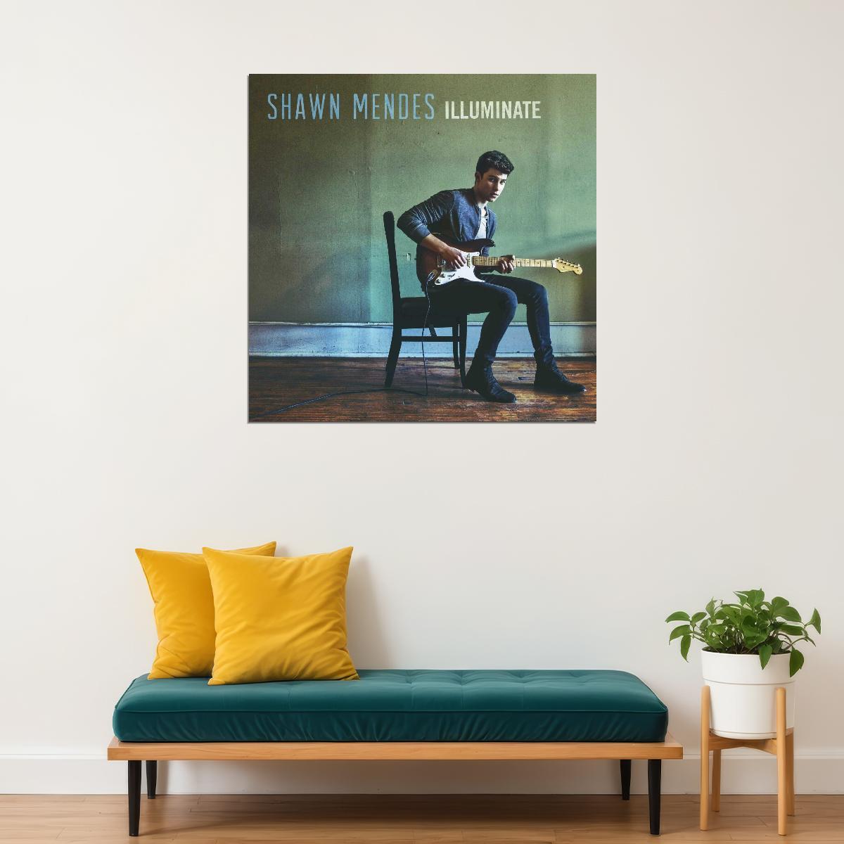 Shawn Mendes Illuminate Album Cover Art Music Poster Print