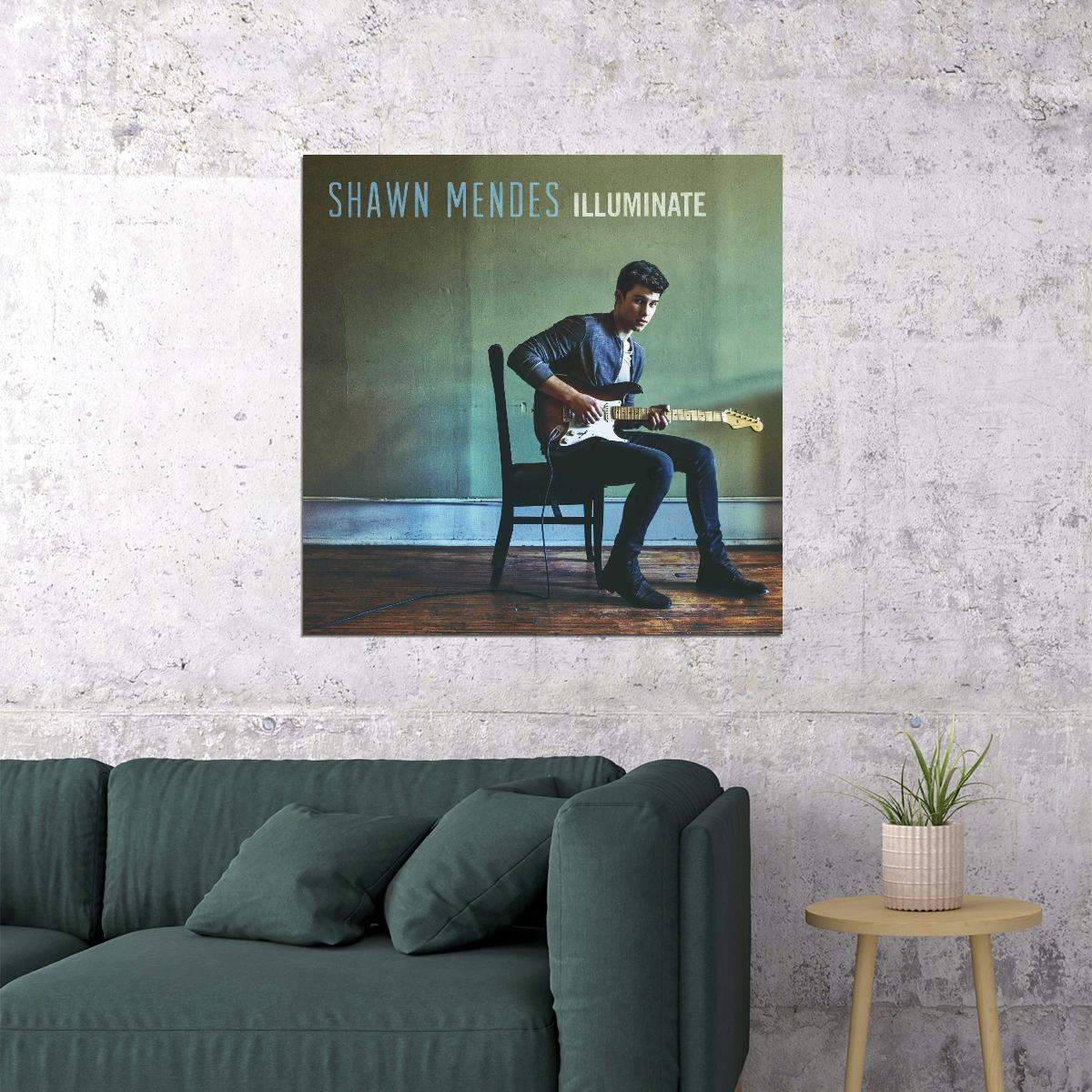 Shawn Mendes Illuminate Album Cover Art Music Poster Print