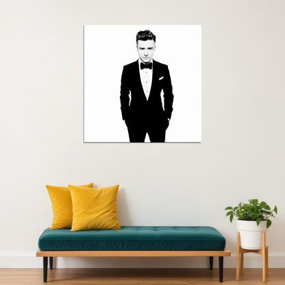 Justin Timberlake Music Poster Pop 00s Artist Wall Art