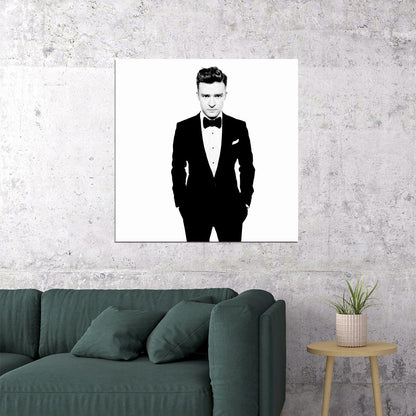 Justin Timberlake Music Poster Pop 00s Artist Wall Art