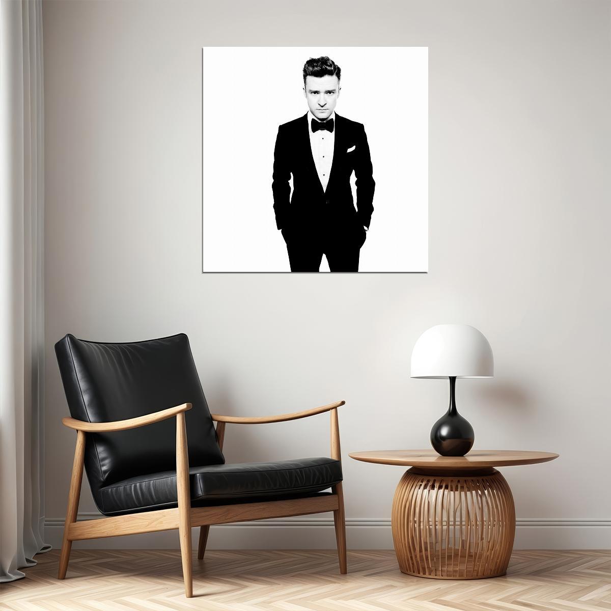 Justin Timberlake Music Poster Pop 00s Artist Wall Art