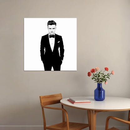 Justin Timberlake Music Poster Pop 00s Artist Wall Art