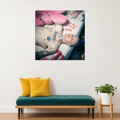 Lil Peep Come Over When You're Sober Pt. 2 Album Cover Art Rap Music Poster