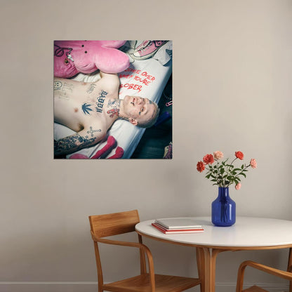 Lil Peep Come Over When You're Sober Pt. 2 Album Cover Art Rap Music Poster