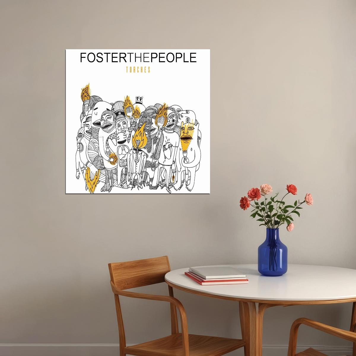 Foster The People Torches Album Cover Art Indie Rock Music Poster Band Music Print