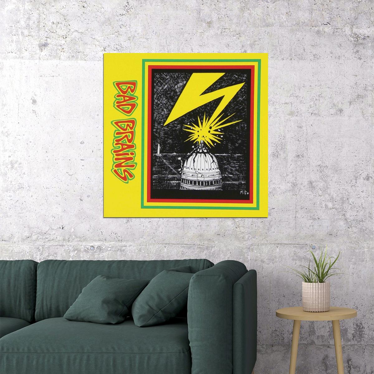 Bad Brains Album Cover Art Punk Rock Music Poster Band Music Print