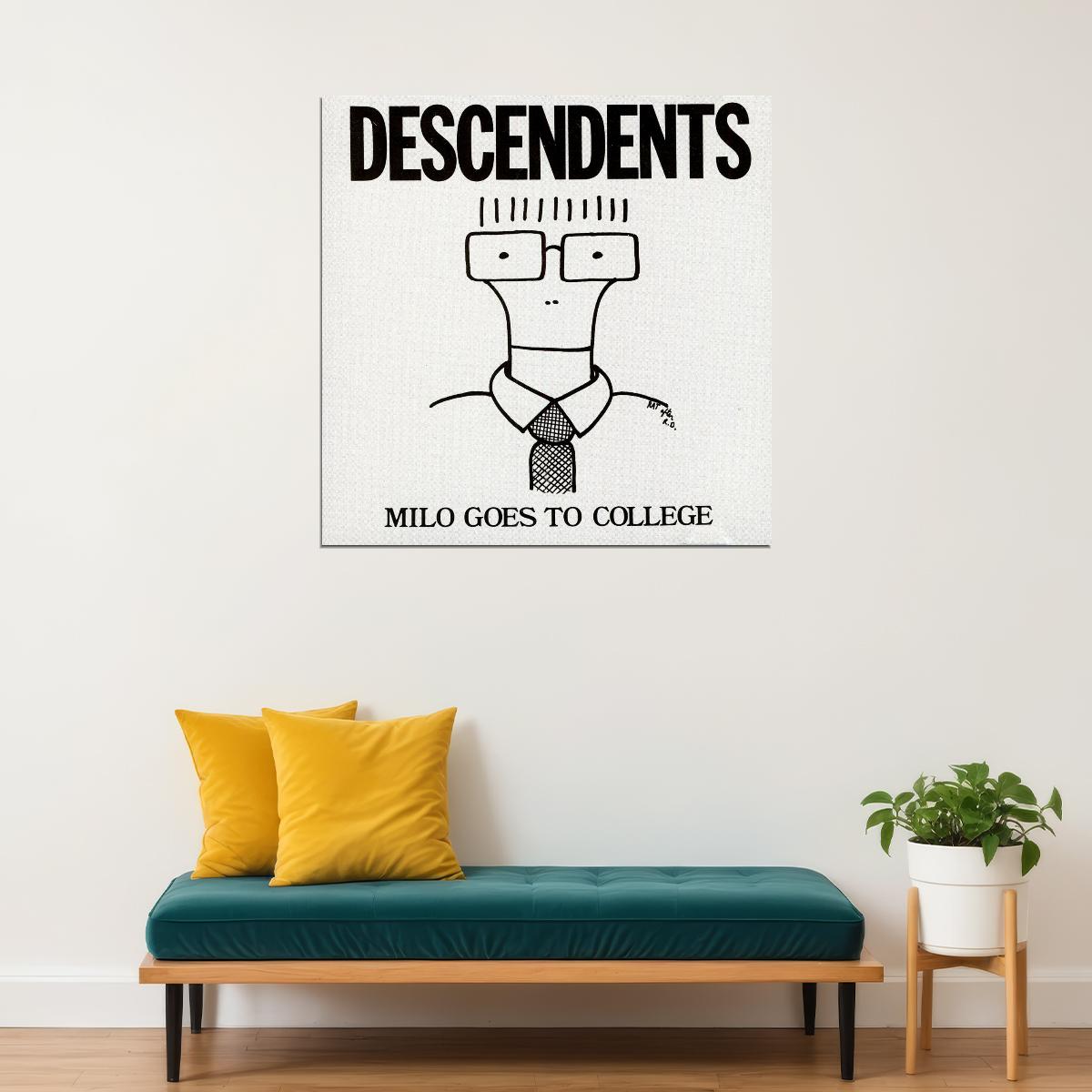 Descendents Milo Goes To College Album Cover Art Punk Rock Music Poster Band Music Print