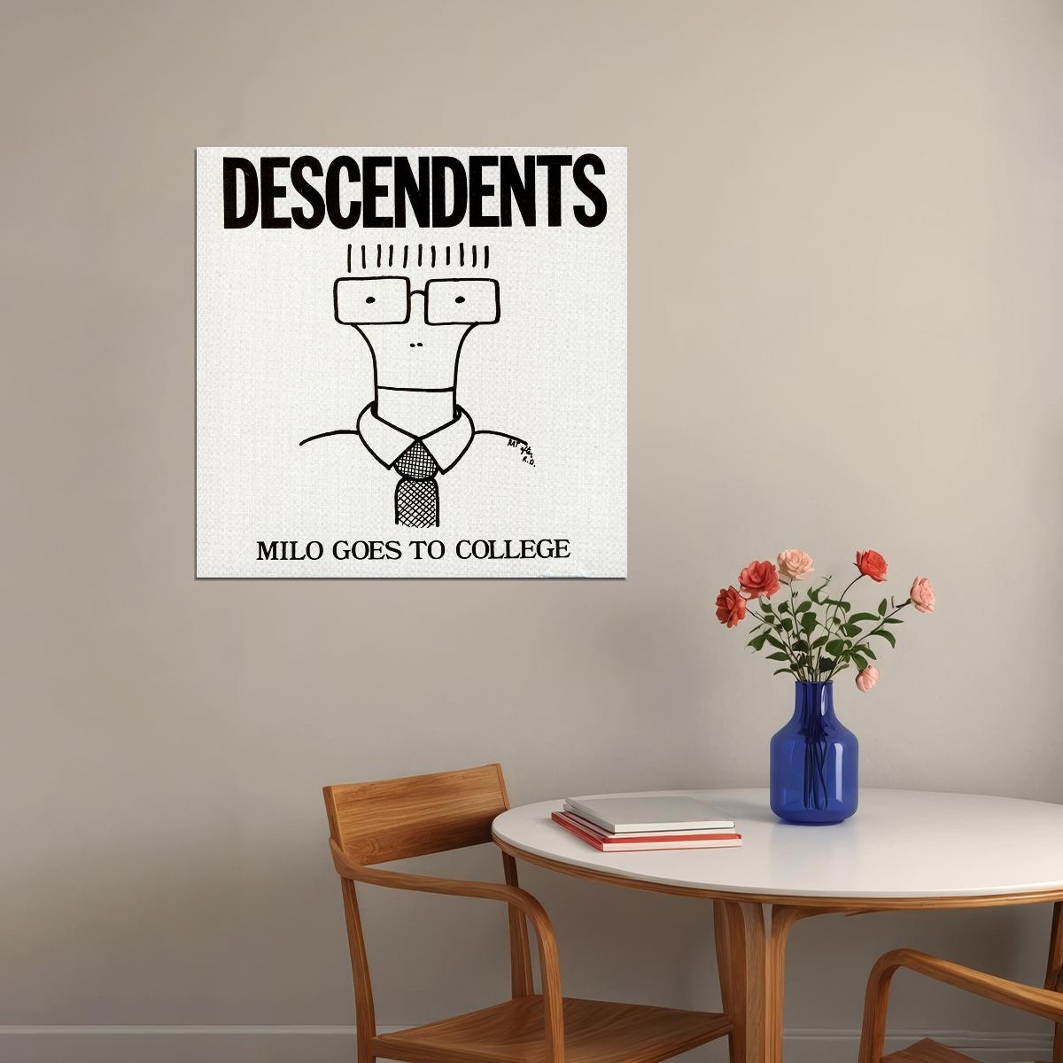 Descendents Milo Goes To College Album Cover Art Punk Rock Music Poster Band Music Print