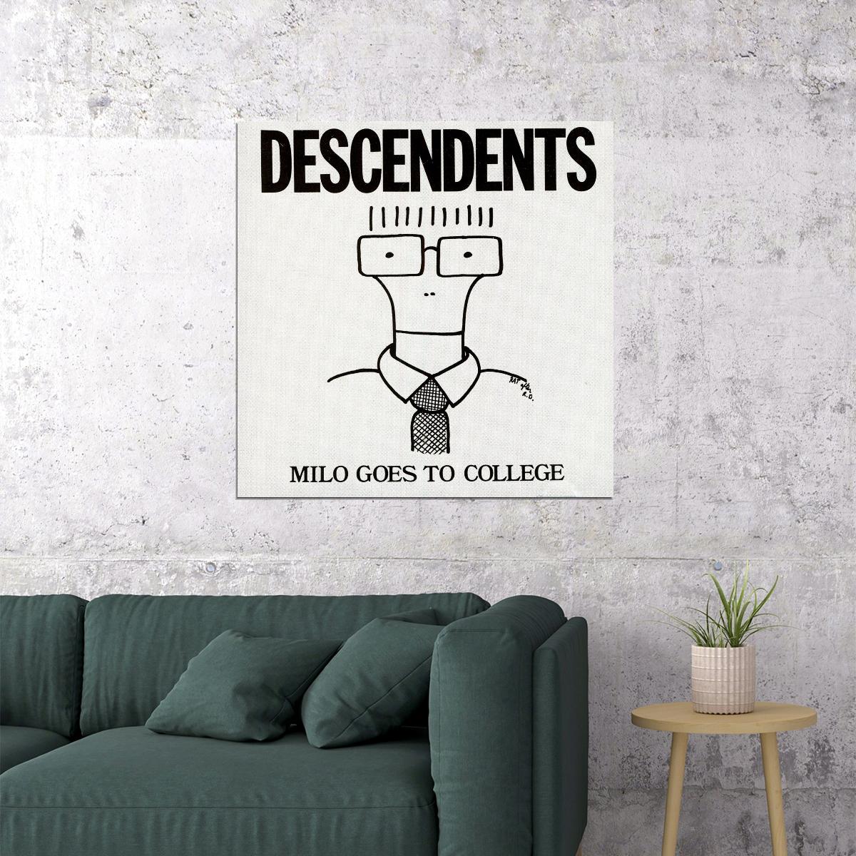 Descendents Milo Goes To College Album Cover Art Punk Rock Music Poster Band Music Print