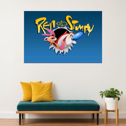 The Ren & Stimpy Show Tv Series Poster Iconic Animated Comedy Art Print