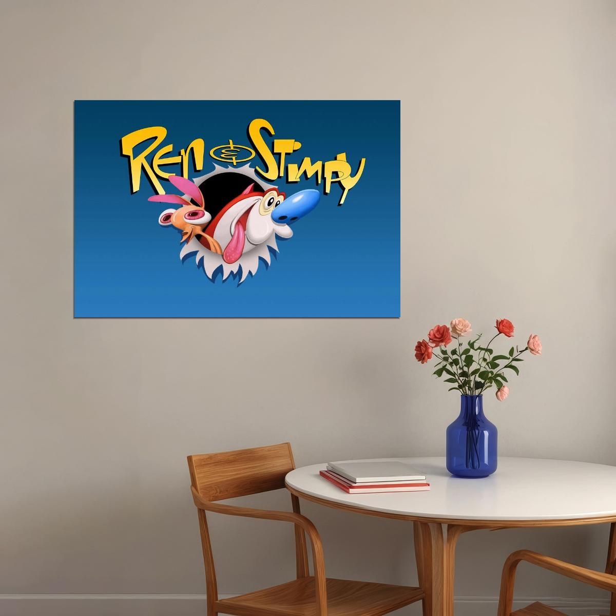 The Ren & Stimpy Show Tv Series Poster Iconic Animated Comedy Art Print