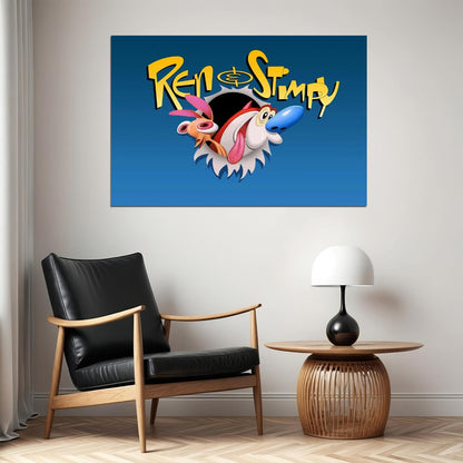 The Ren & Stimpy Show Tv Series Poster Iconic Animated Comedy Art Print