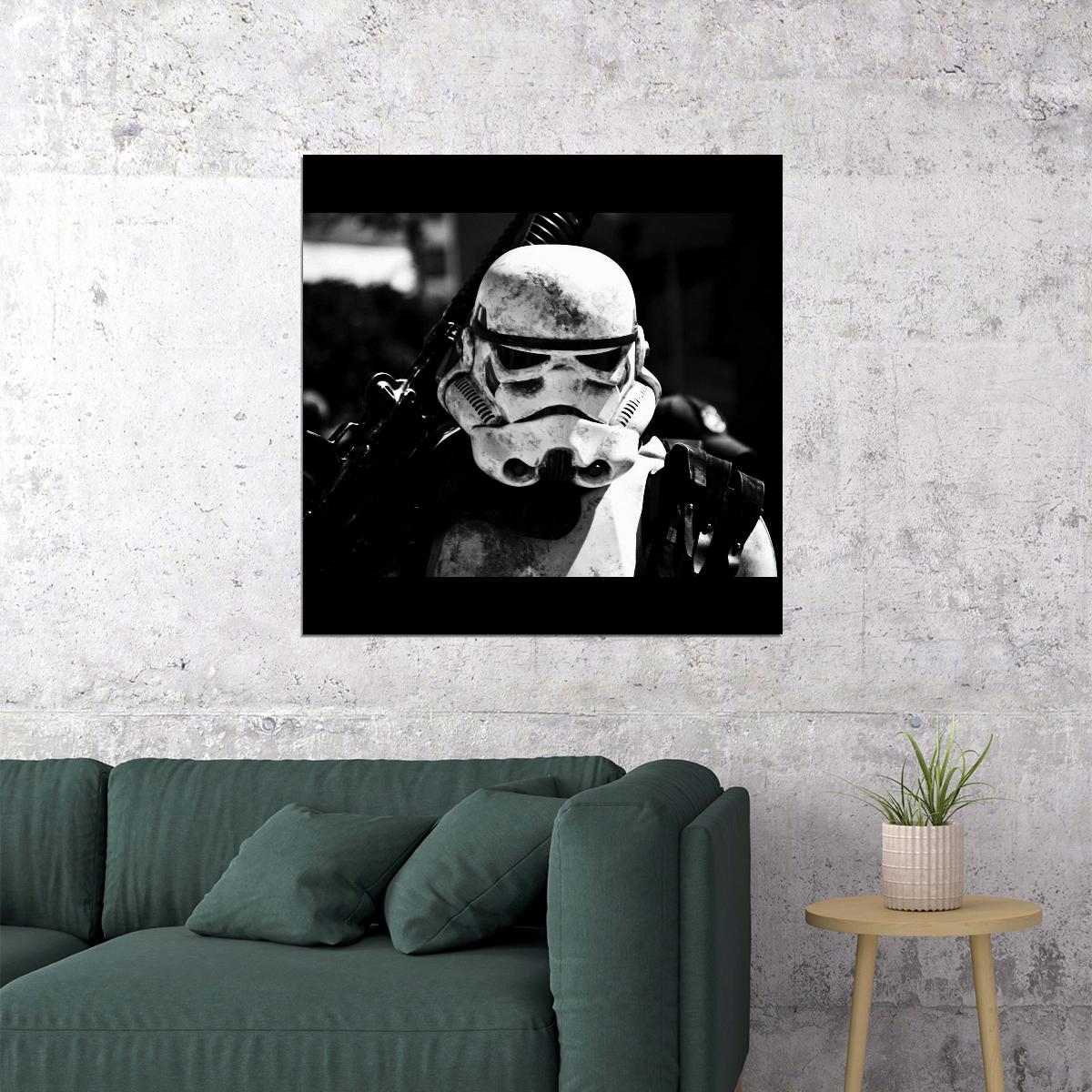 Star Wars Storm Trooper Sci-fi Movie Poster Galactic Warrior Print