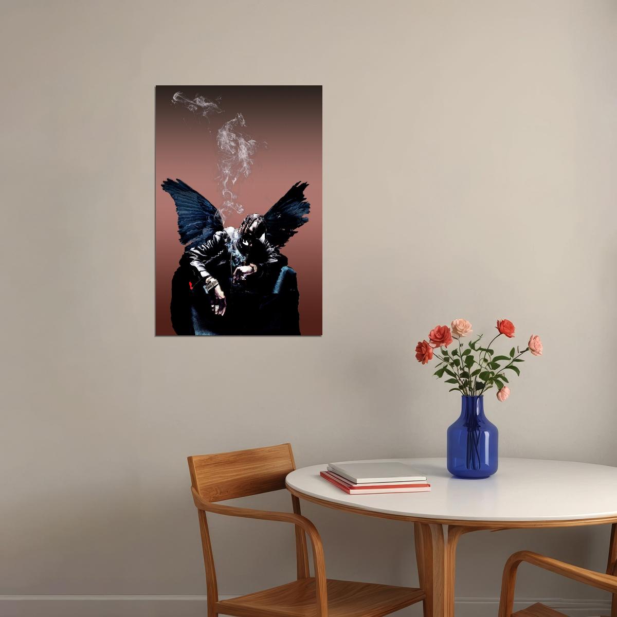 Travis Scott Poster Iconic Rap Music Artist Wall Art Hip Hop Legend Urban Culture Print