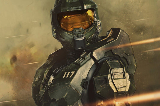 Halo Video Game Poster Sci-fi Shooter Wall Art Master Chief Print