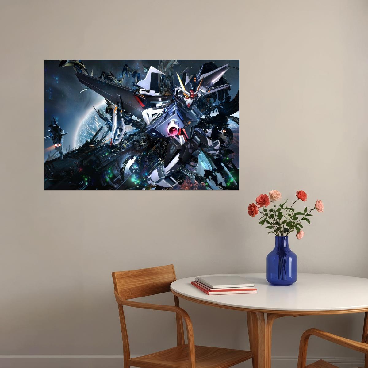 Gundam Wing Anime Poster Mecha Series Wall Art Japanese Animation Manga Print - xonomax