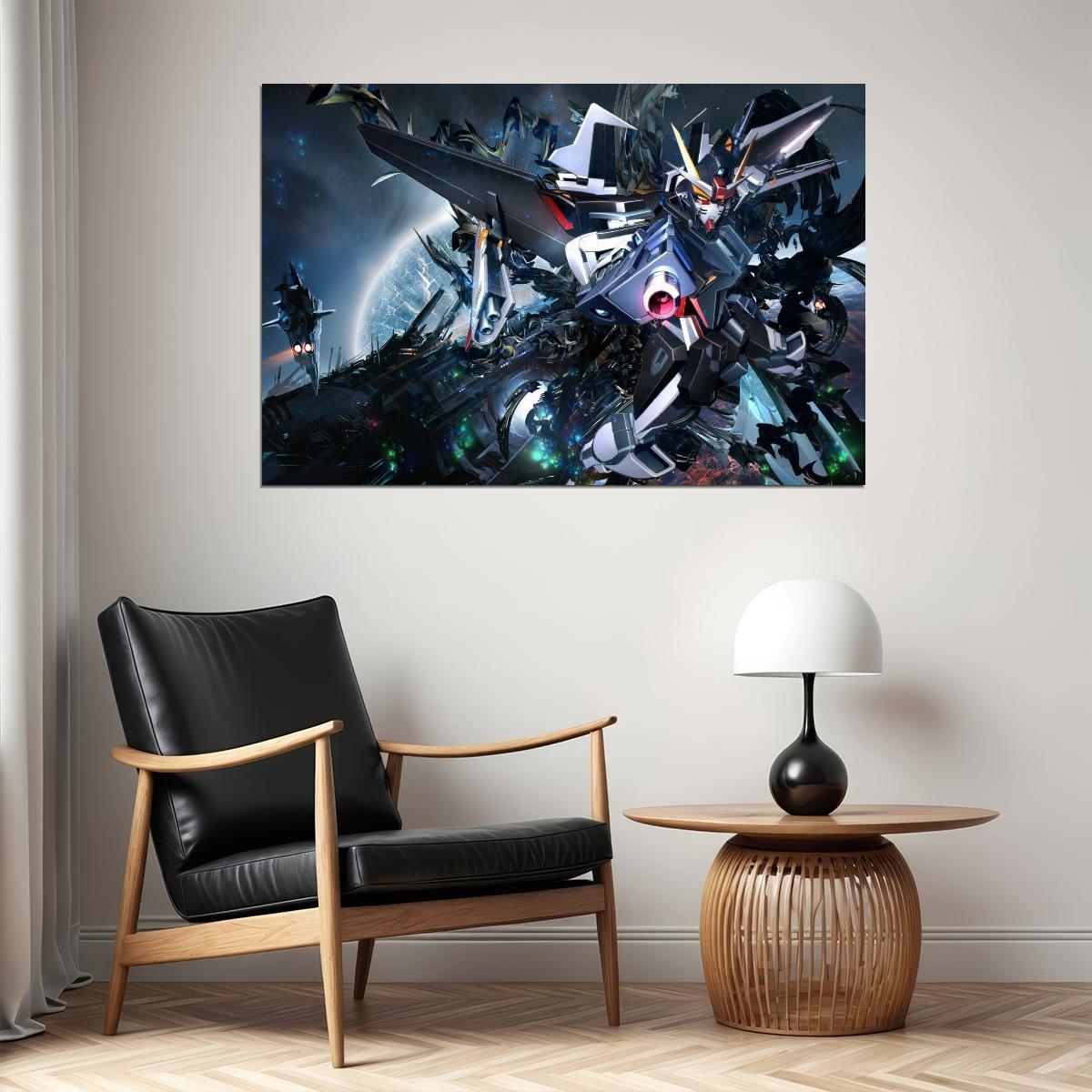 Gundam Wing Anime Poster Mecha Series Wall Art Japanese Animation Manga Print - xonomax