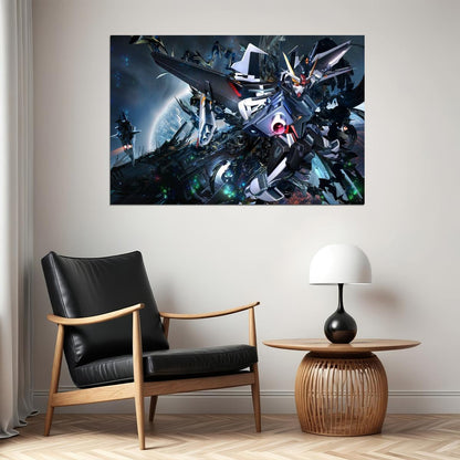 Gundam Wing Anime Poster Mecha Series Wall Art Japanese Animation Manga Print - xonomax